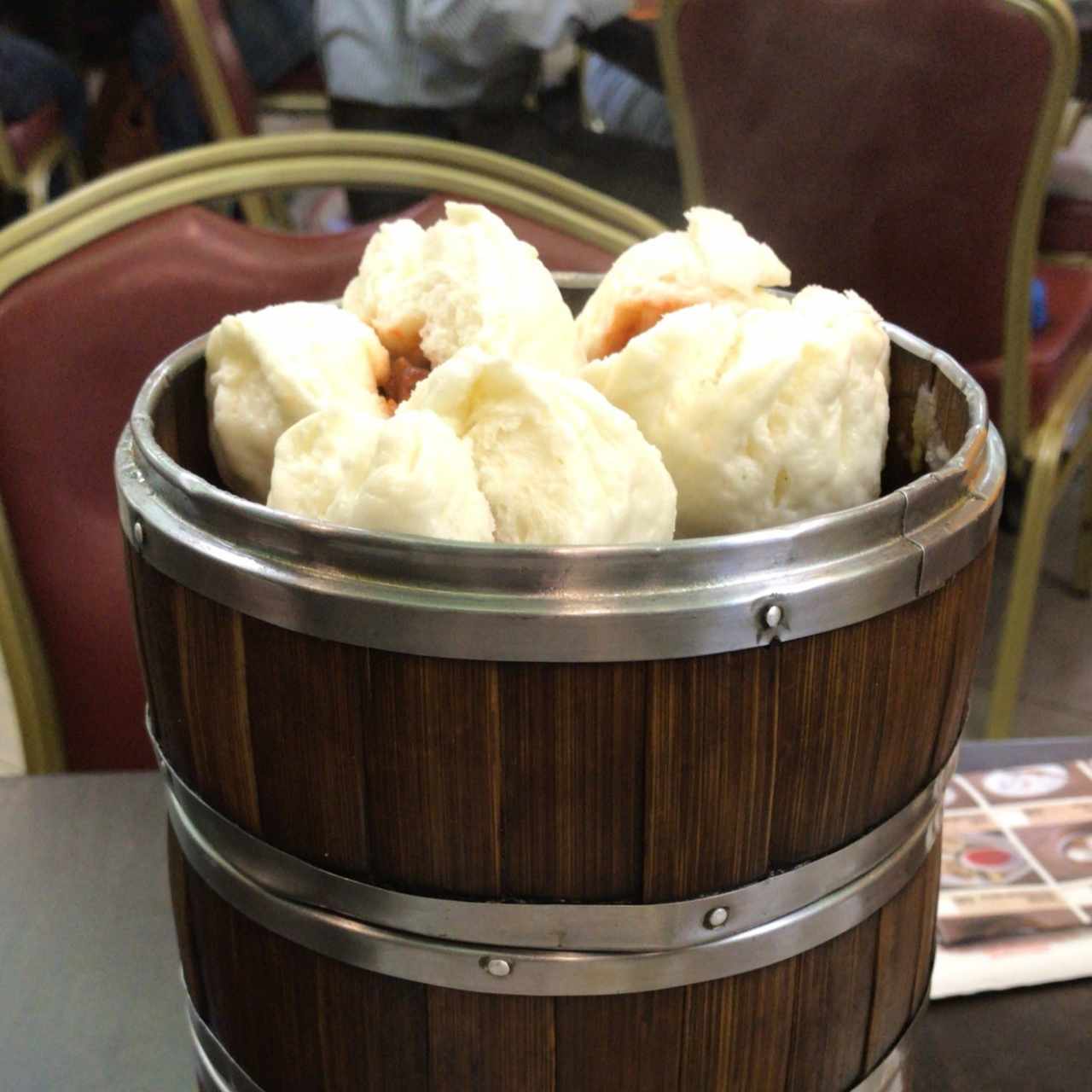 bollos de harina cpn relleno de cerdo bbq