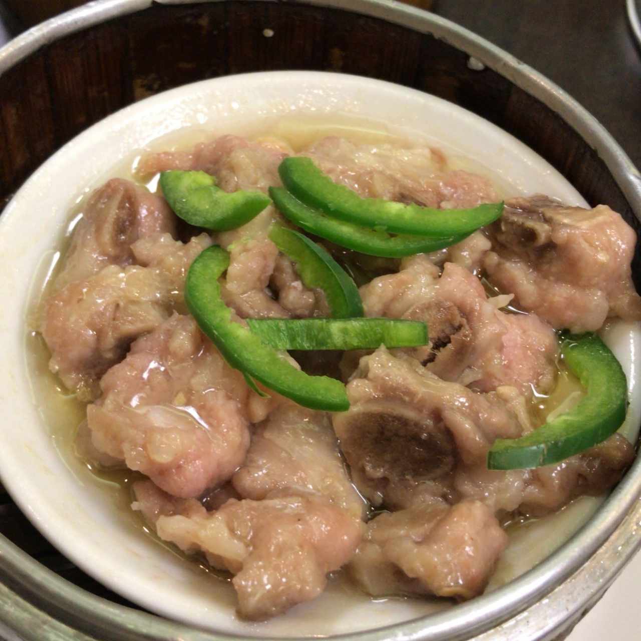 costillitas de cerdo al vapor