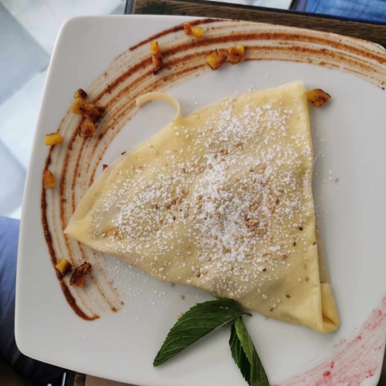 Crepe de Plátano en Mole