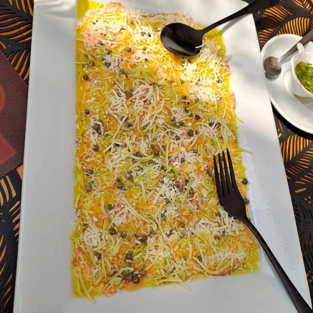 carpaccio de salmón 