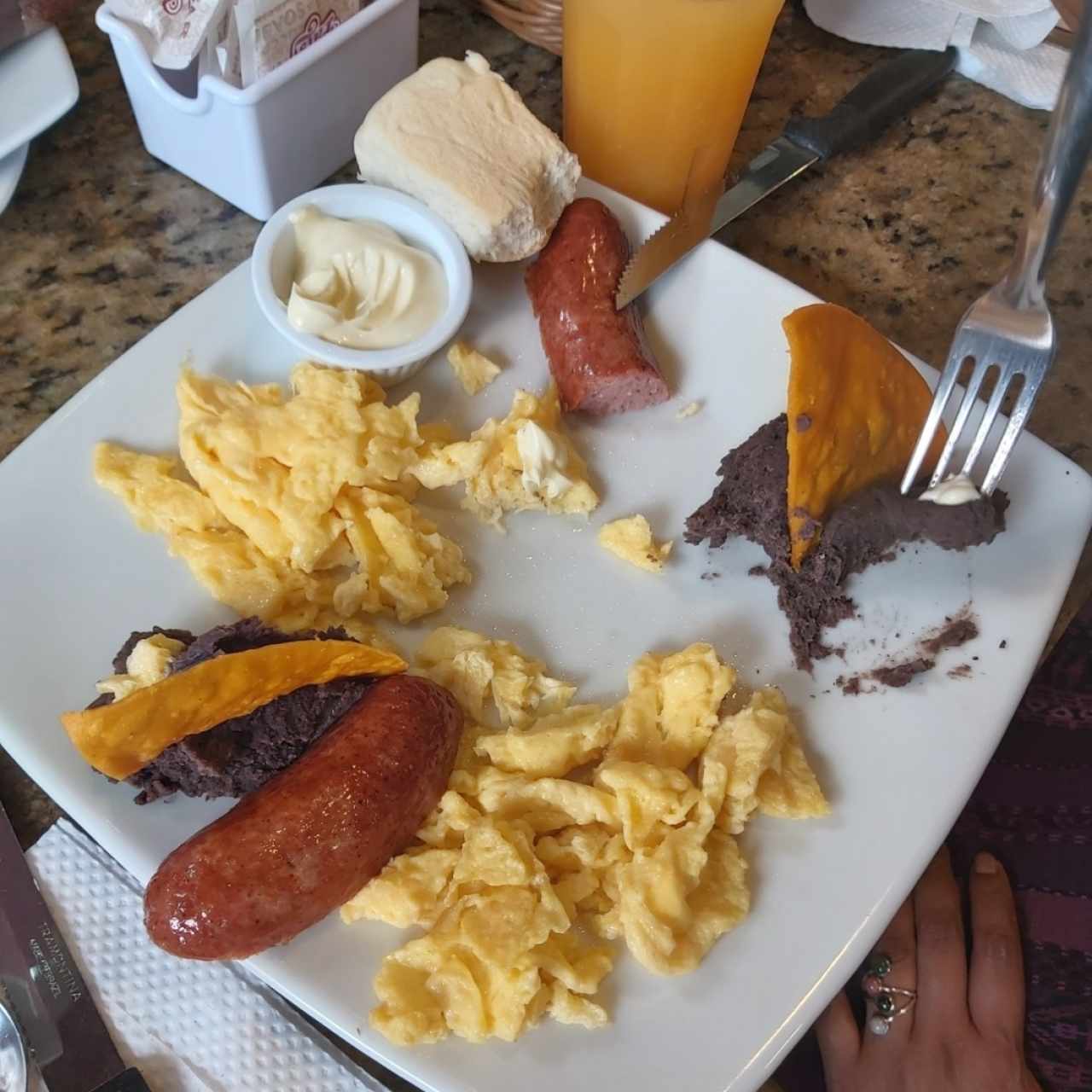 Huevos, Frijol, Nachos