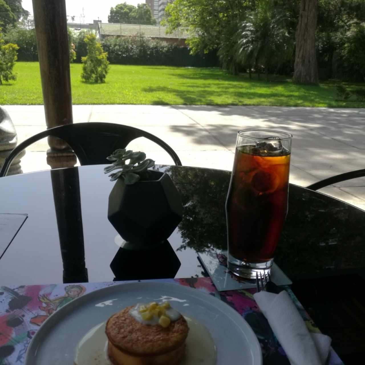 Pastel de Elote y Cold Brew