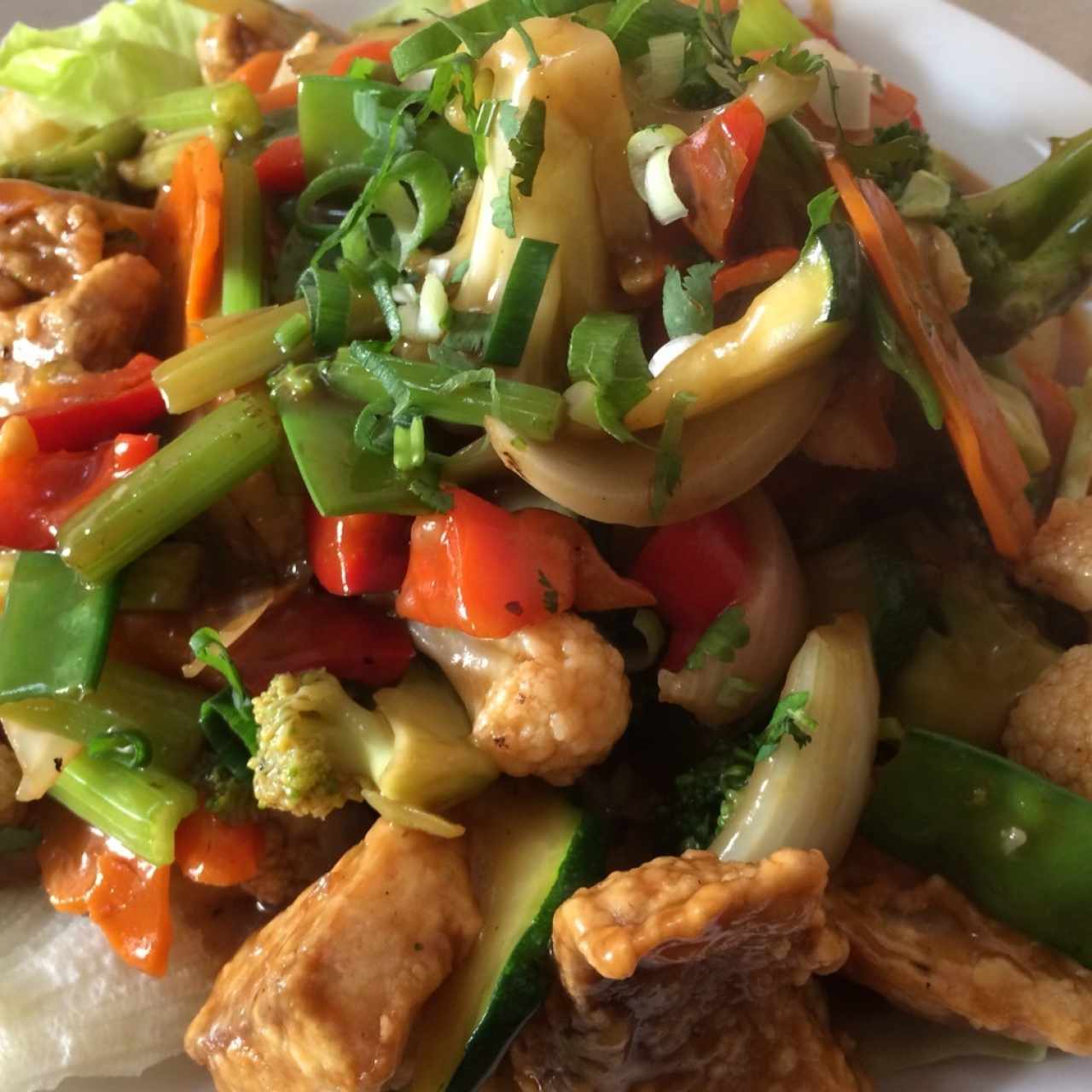 pescado con verduras