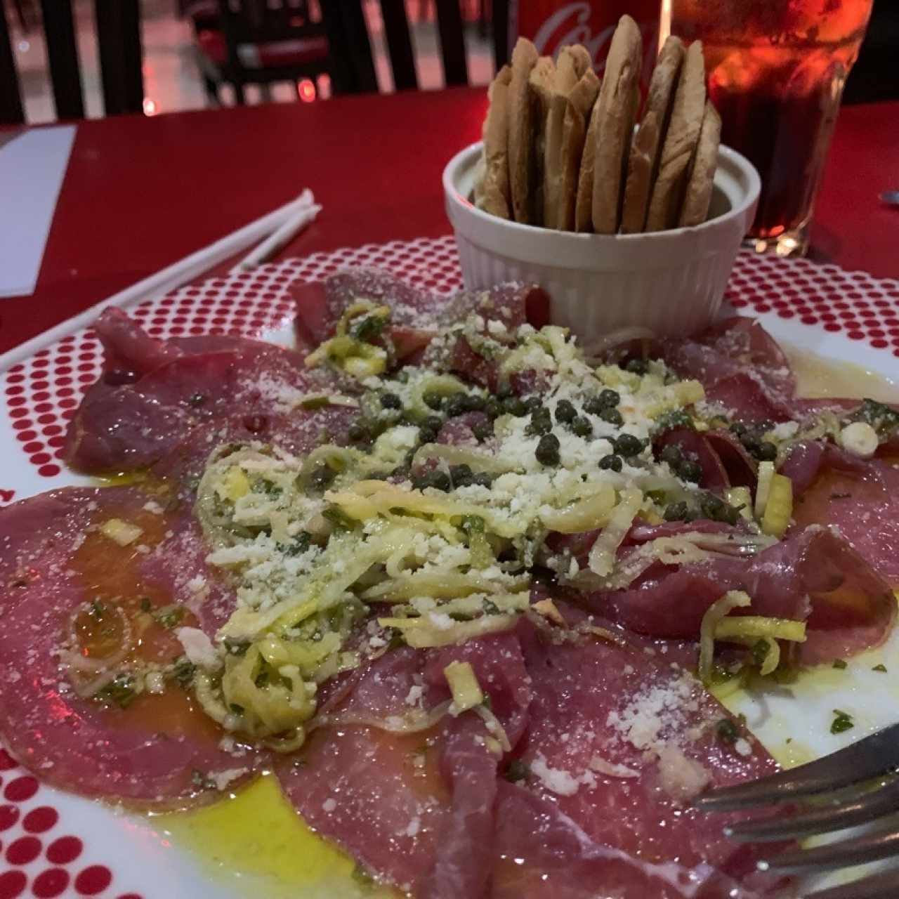 ENTRADAS - Carpaccio de Bresaola
