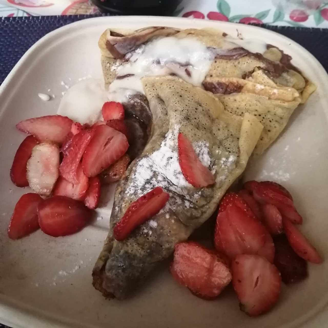 Nutella, fresas y Mascarpone