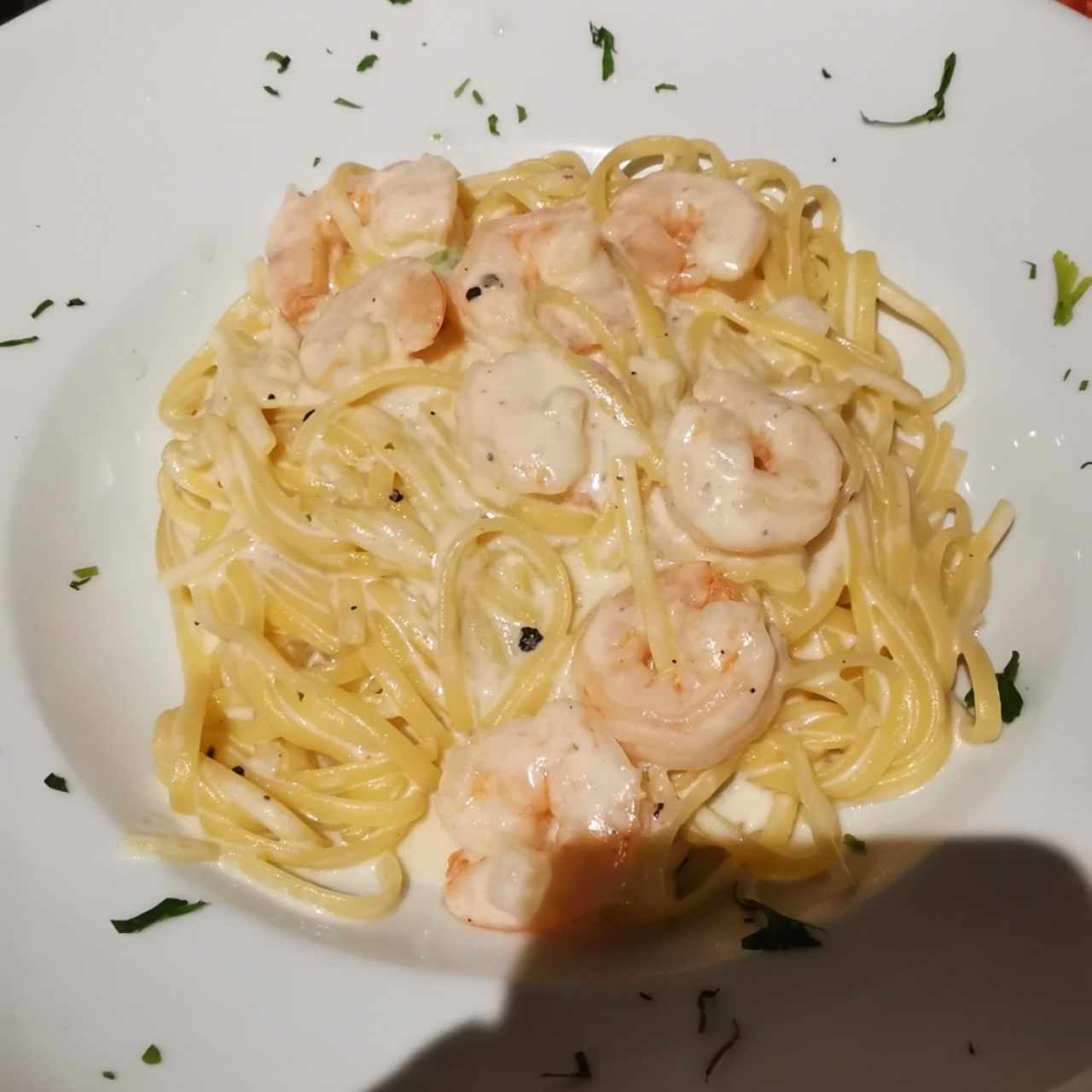 Linguine Alfredo Gambore