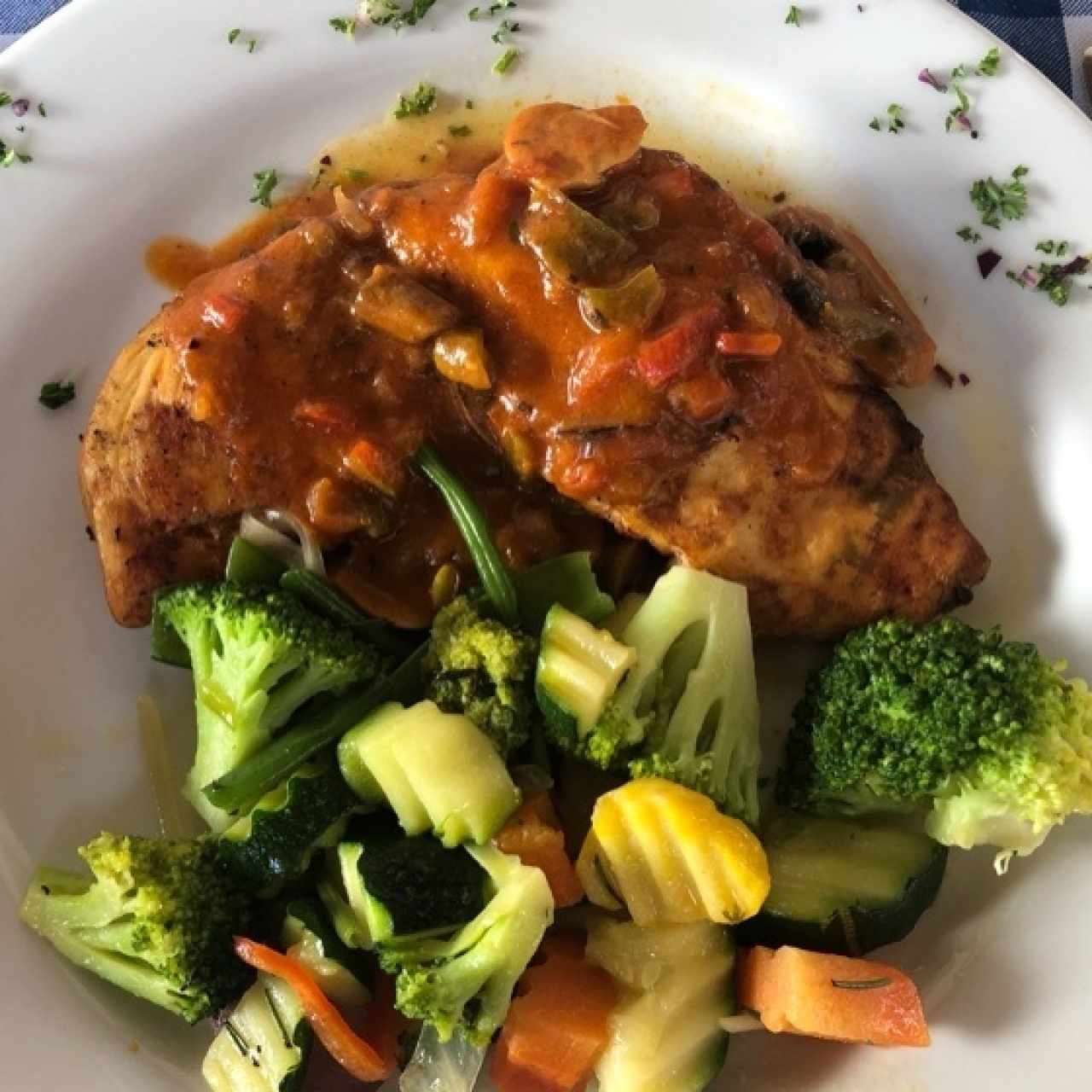 POLLO ALLA CACCIATORA
