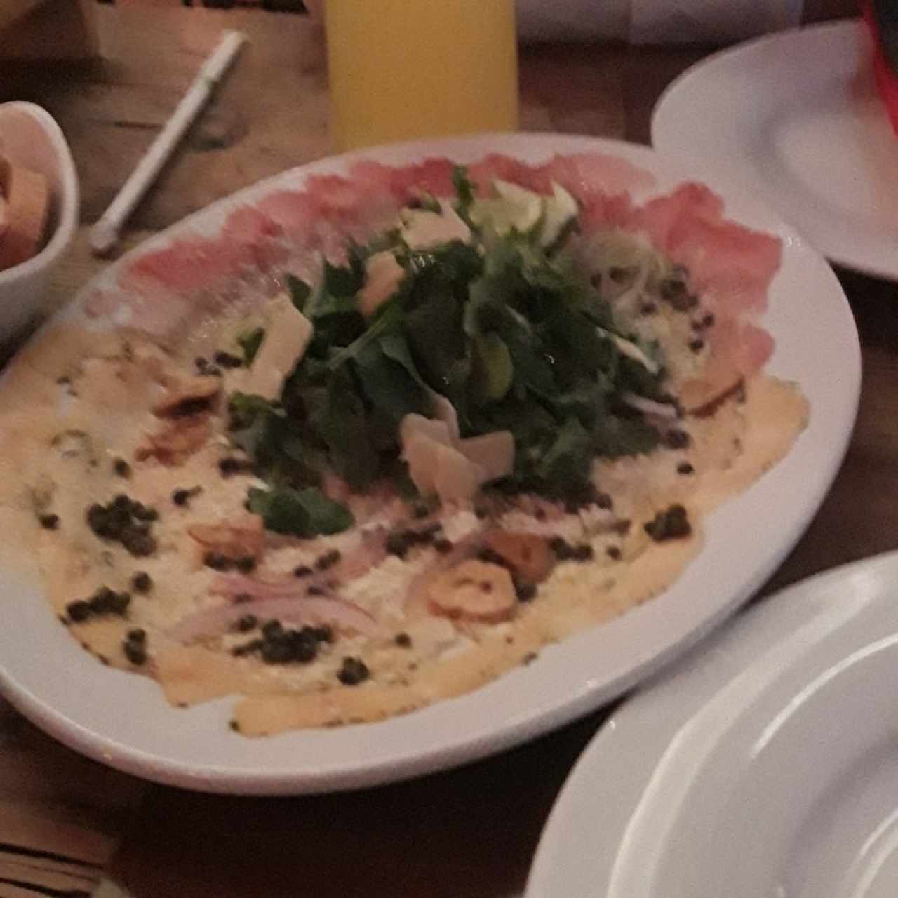 CARPACCIO DE LOMITO, SALMÓN O MIXTO