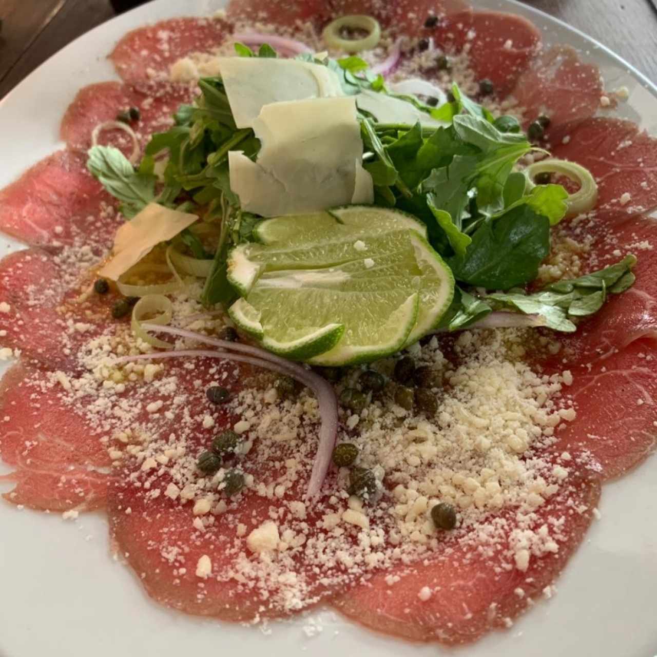CARPACCIO DE LOMITO, SALMÓN O MIXTO