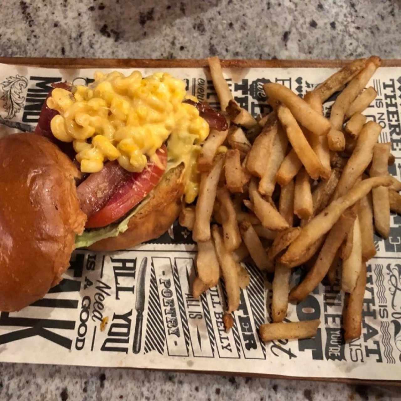 Burgers - Mac & Cheese