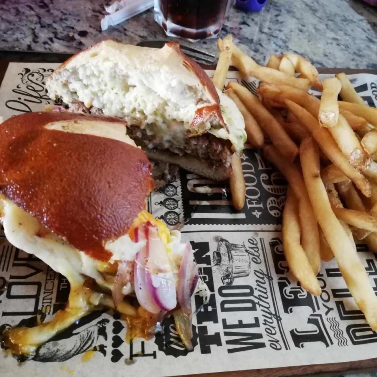 Saint Patrick special hamburger