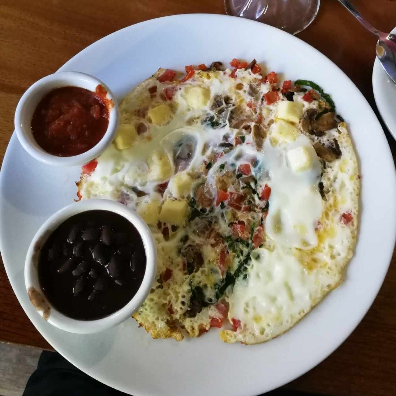 Omelette de Claras de Huevo y Vegetales