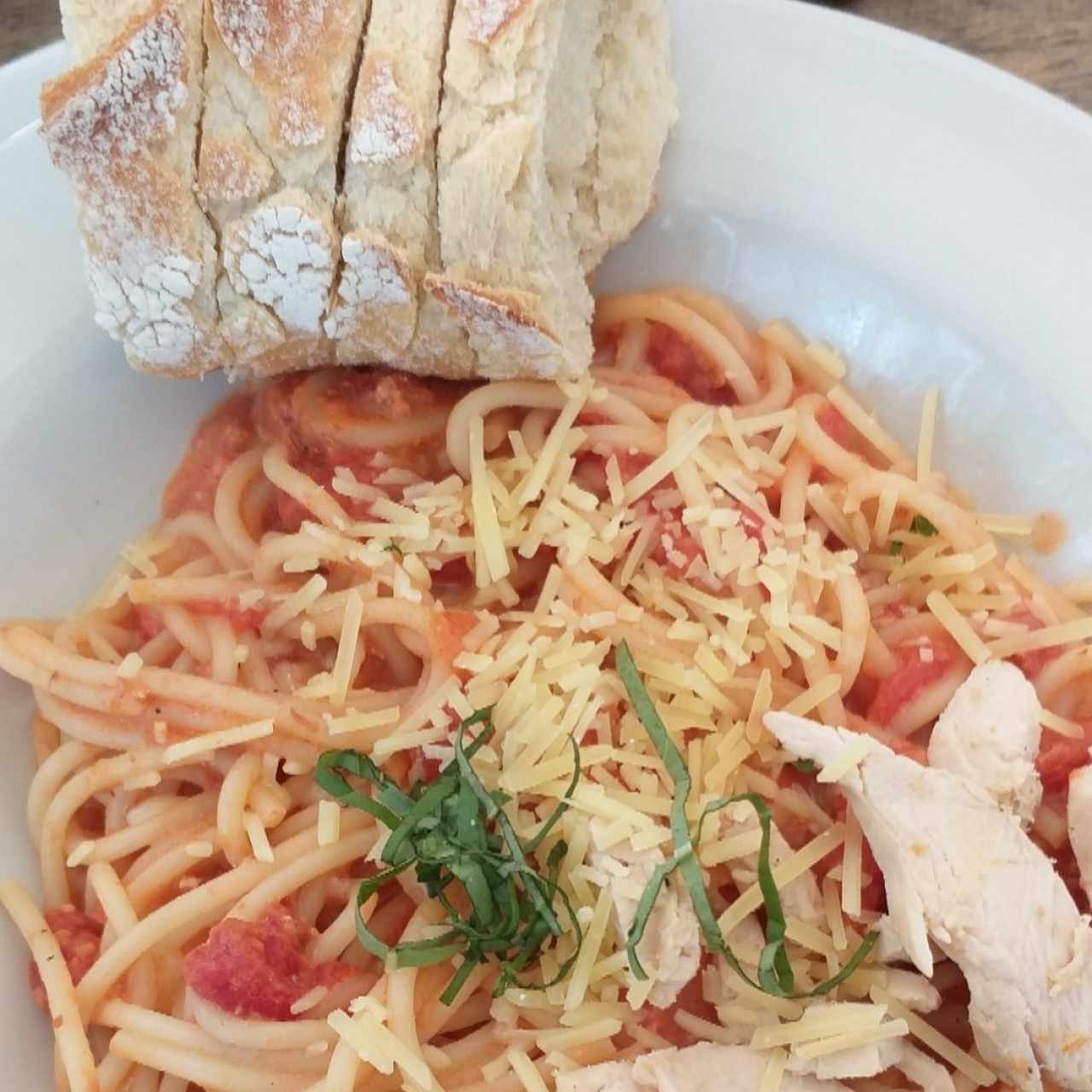 Pasta de Pollo y Loroco
