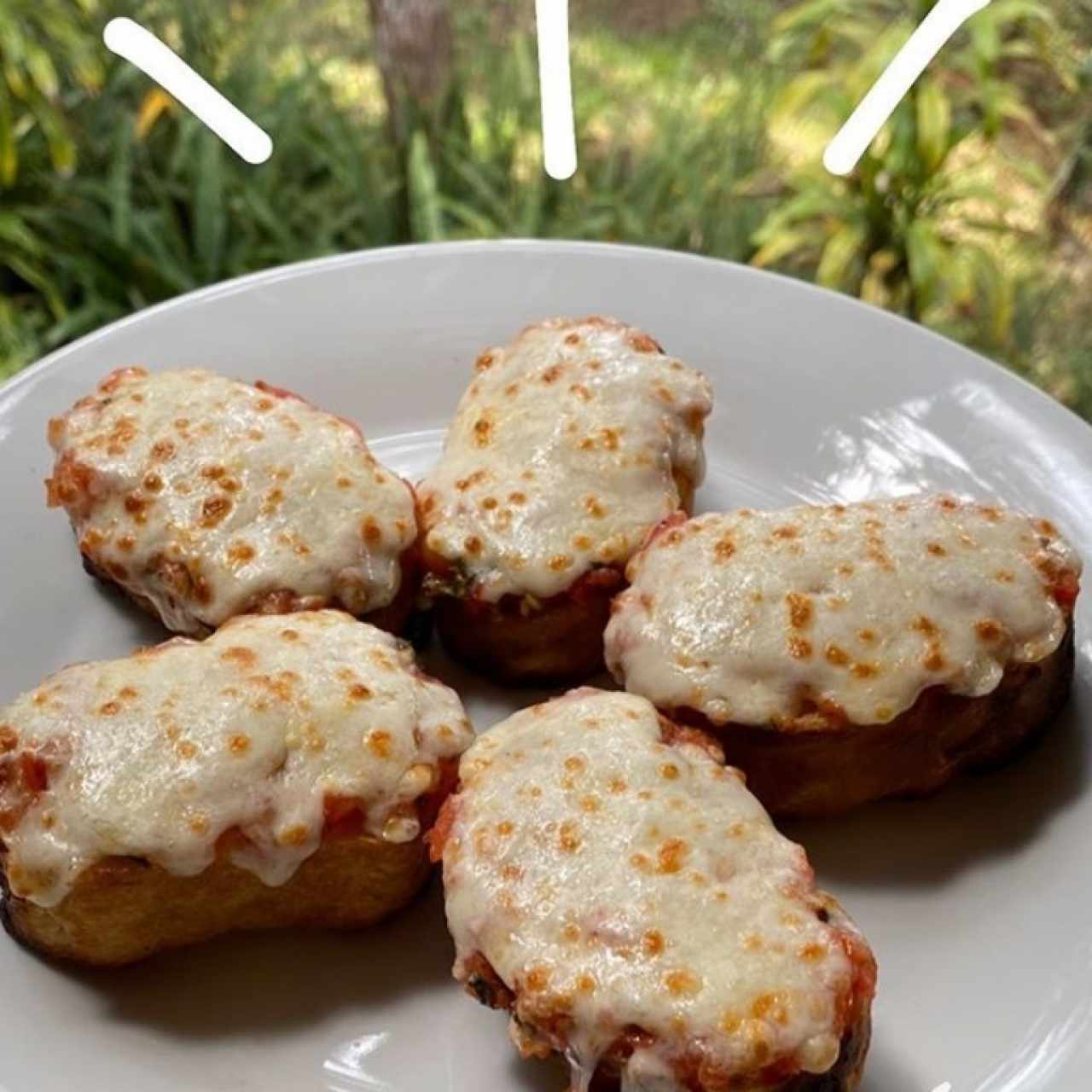 Bruschetta Italiana con queso