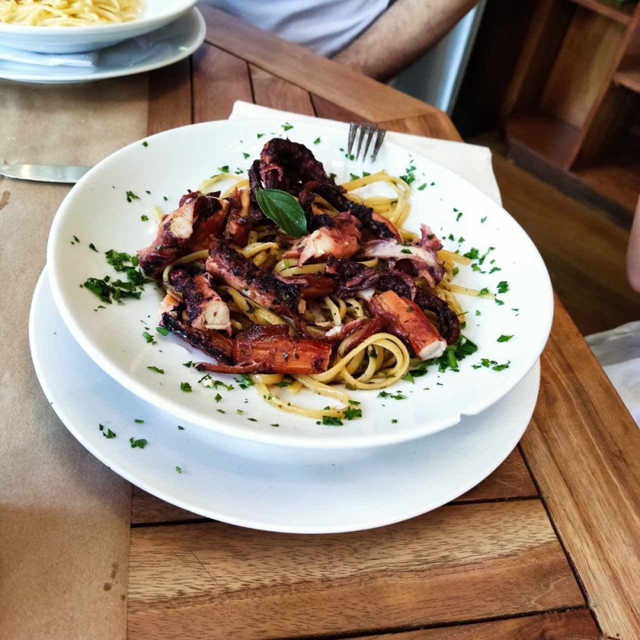 Pasta con Pulpo
