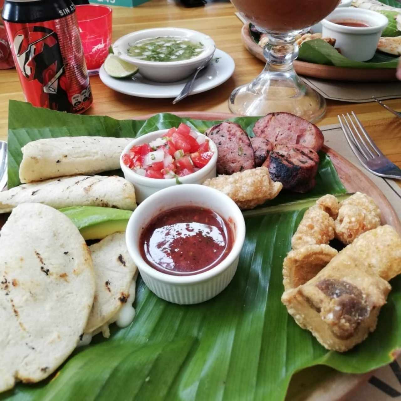 Chorizo y chicharrón