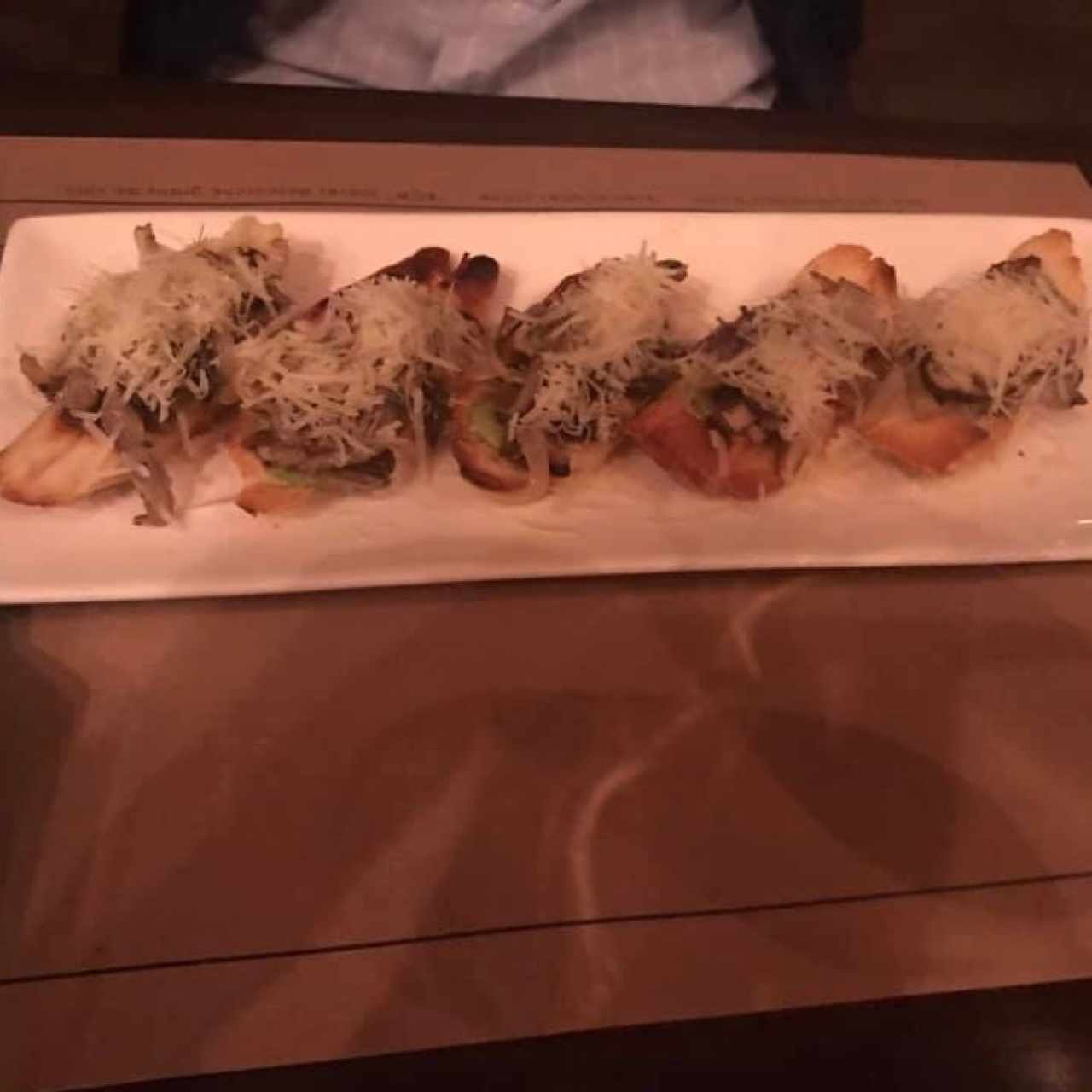 Tapas de champiñones