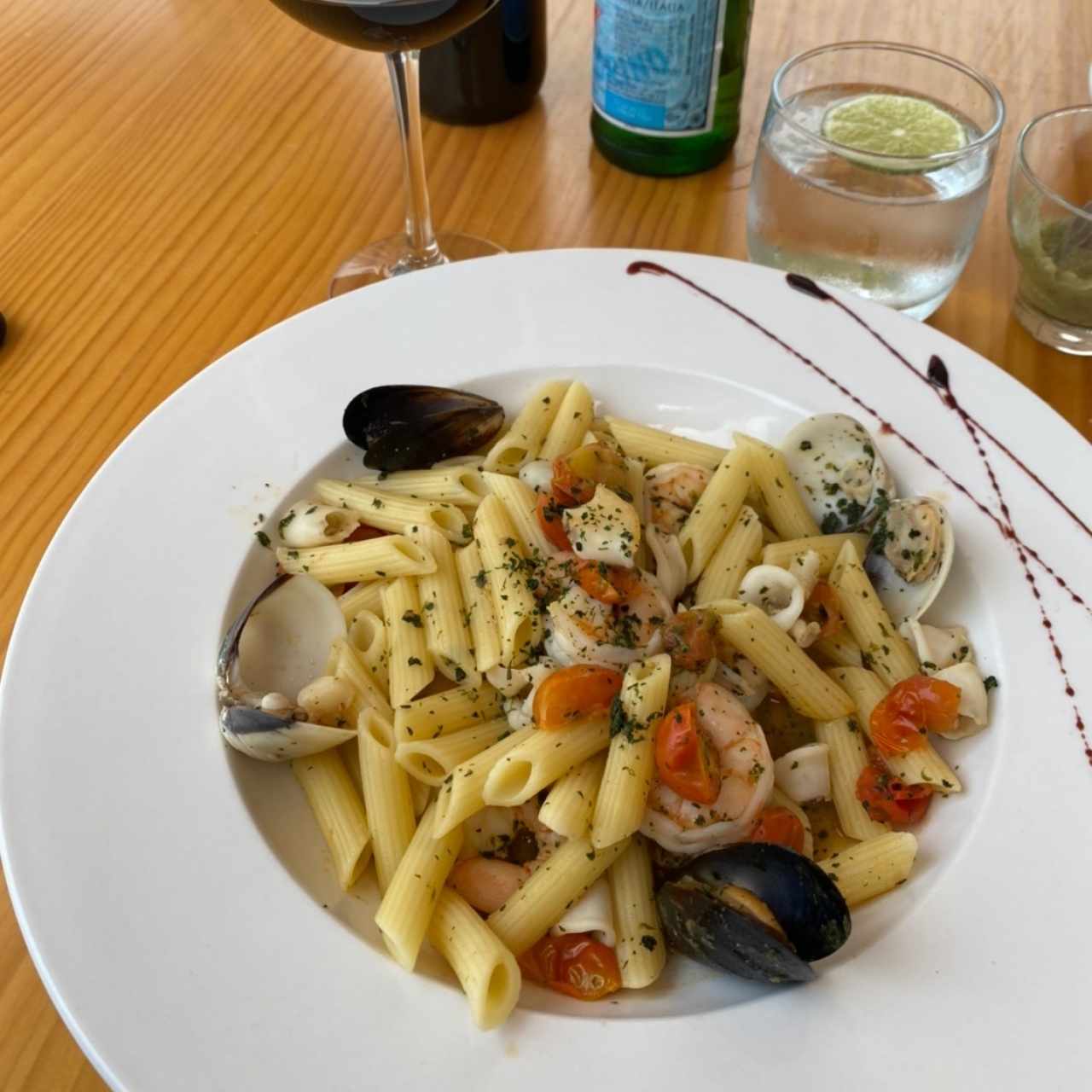 pasta con frutos del mar