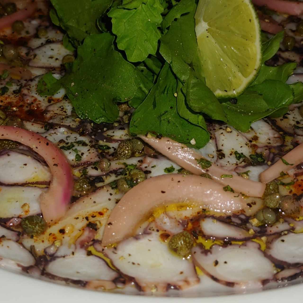carpaccio de pulpo