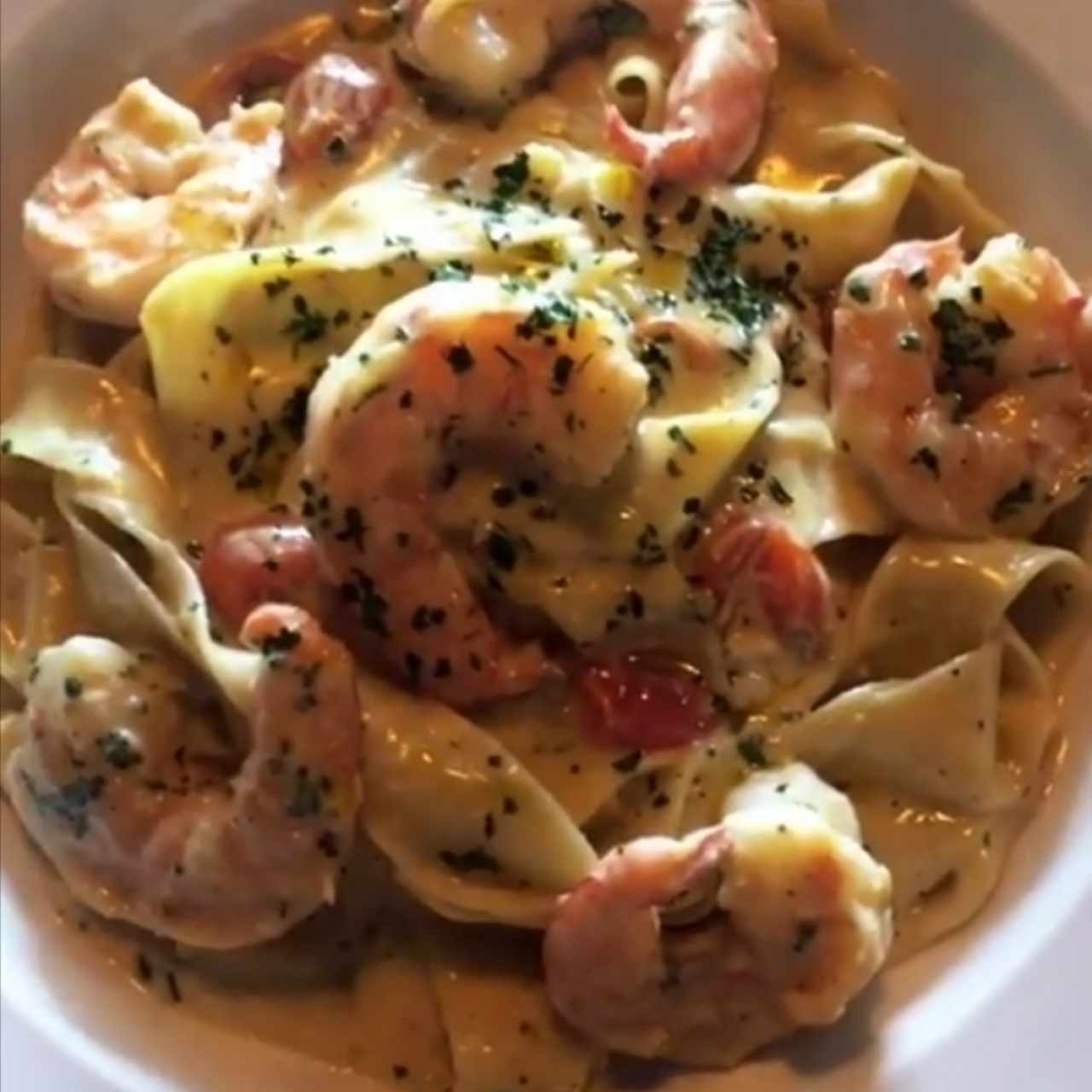 Fettuccine gamberoni 