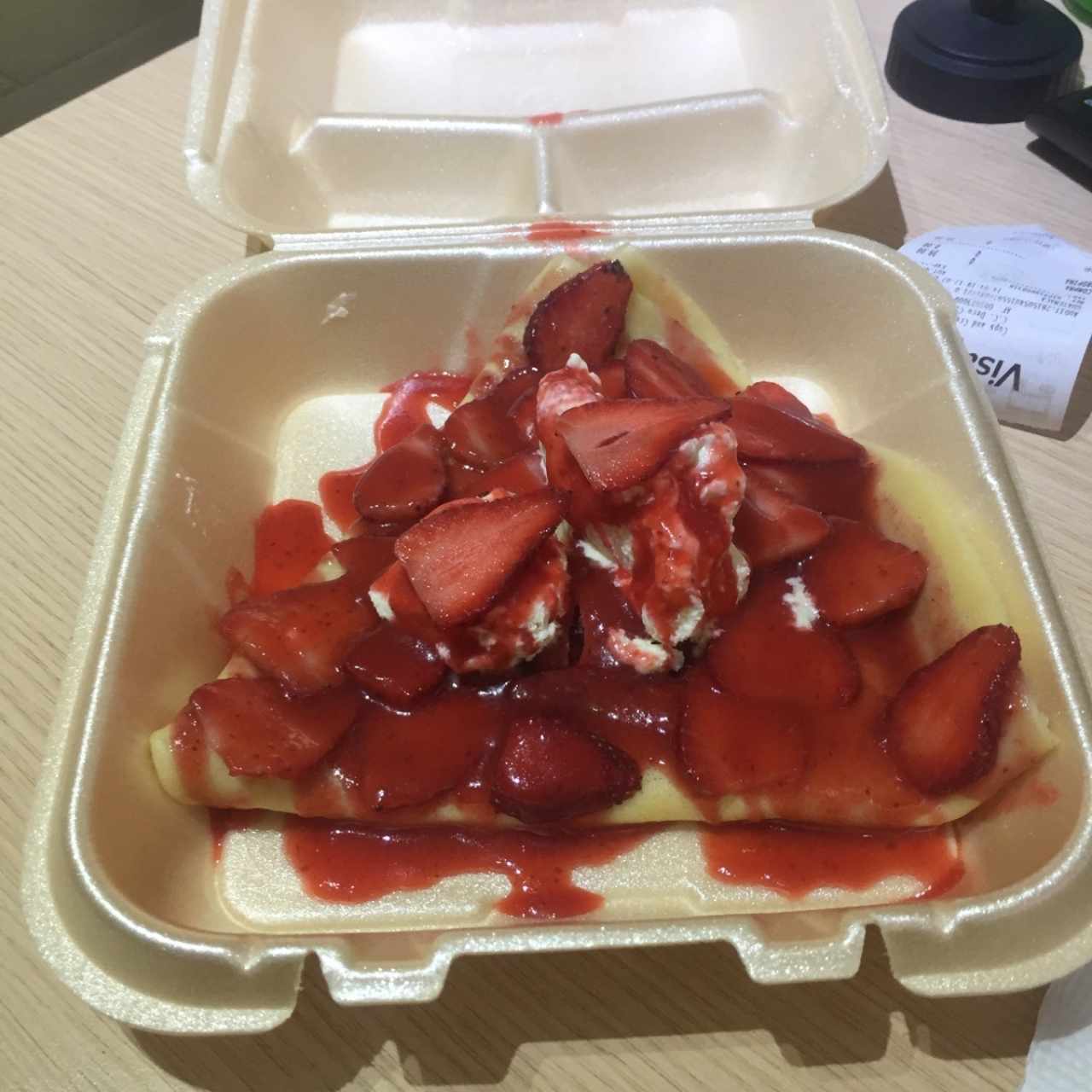 crepa de fresas 