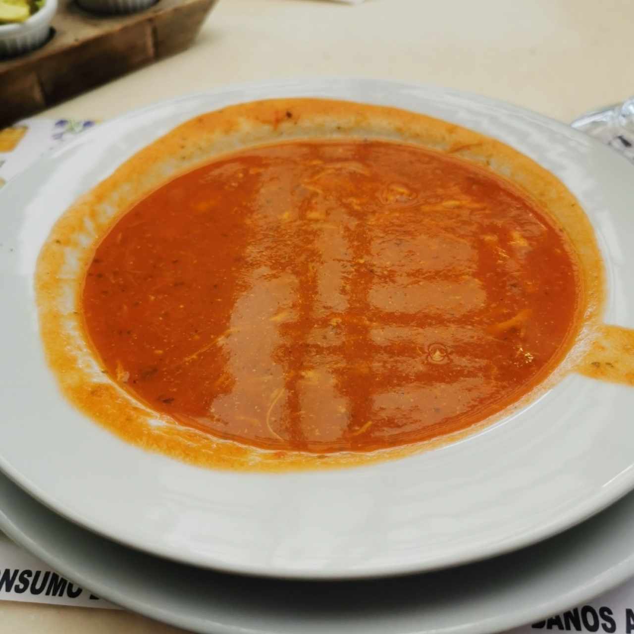 Sopa de tortilla grande 