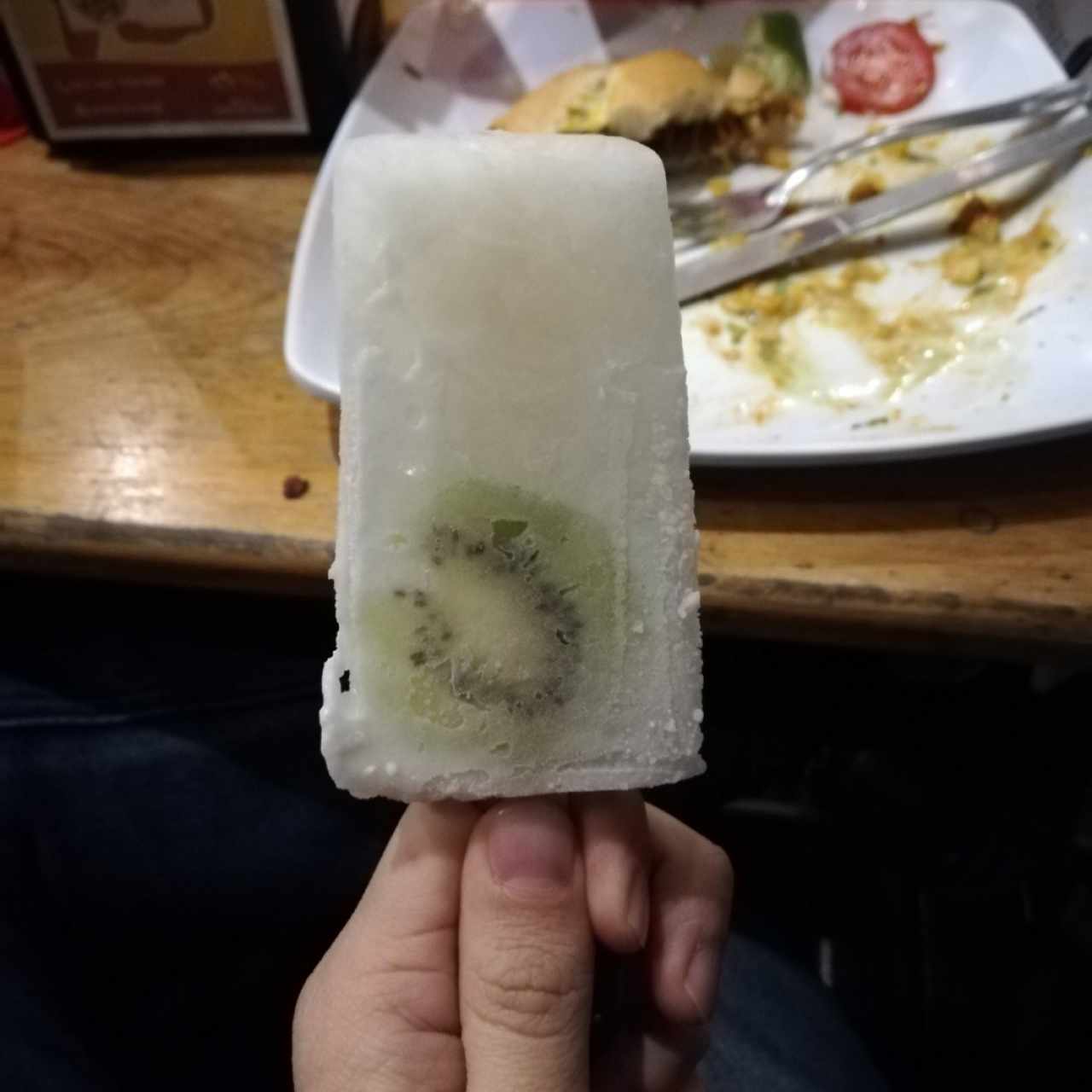 Helado de limón y Kiwi