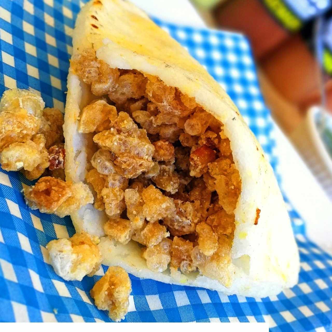 Arepa de chicharrón 