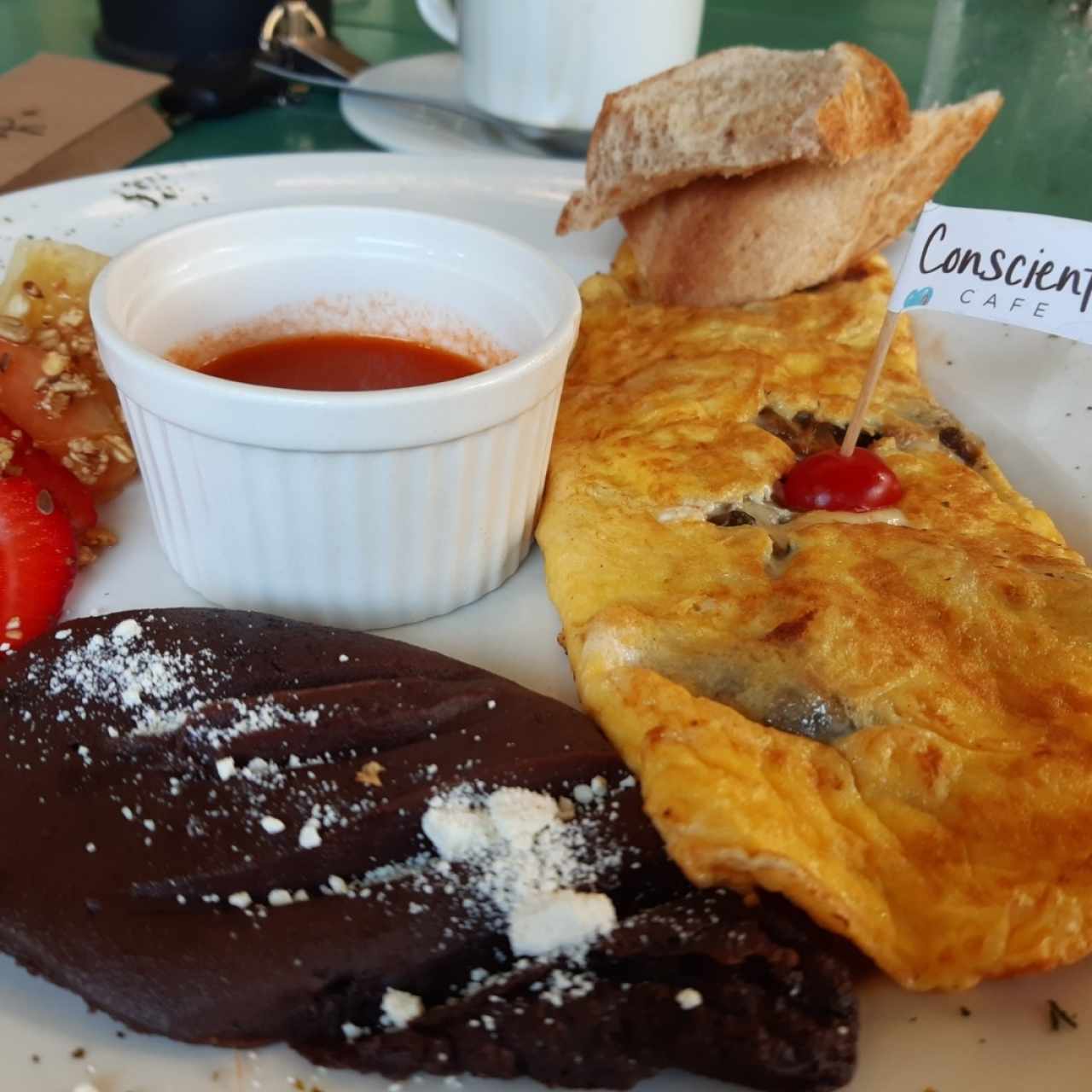 Omelette vegetariano