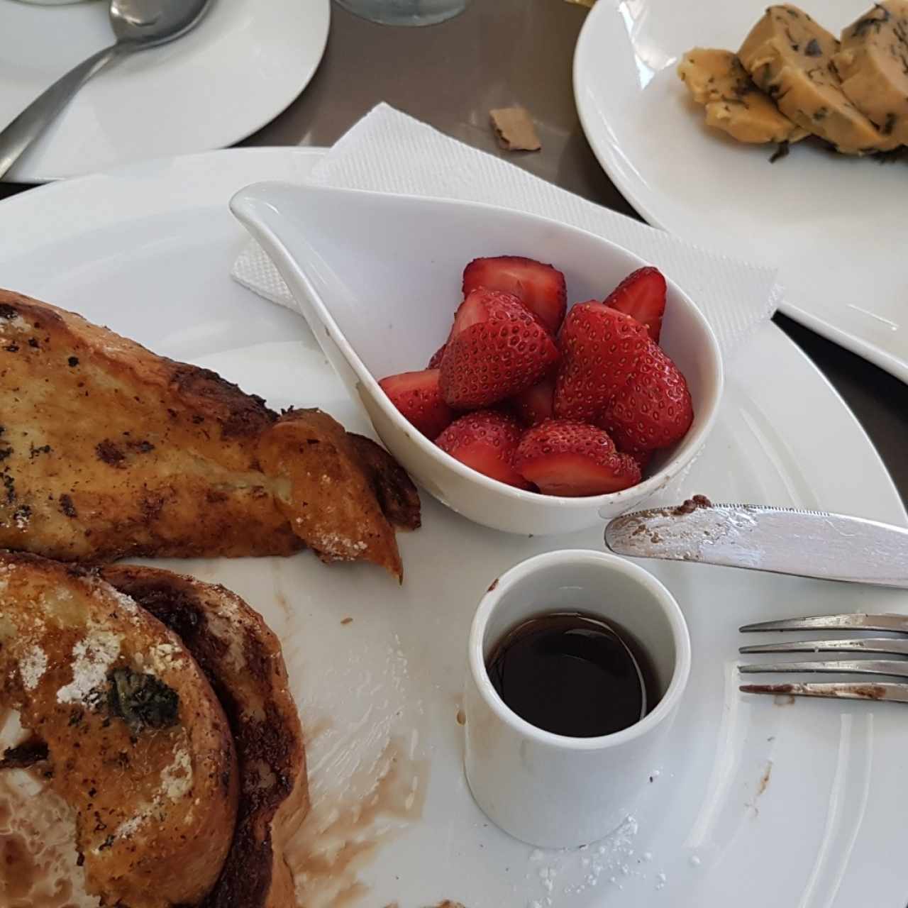 tostadas a la francesa con banano y nutella