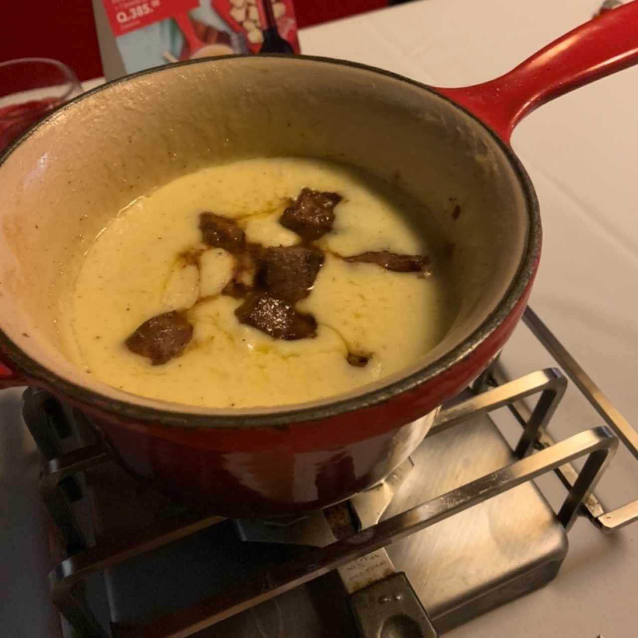 Fondue - Queso con Lomito