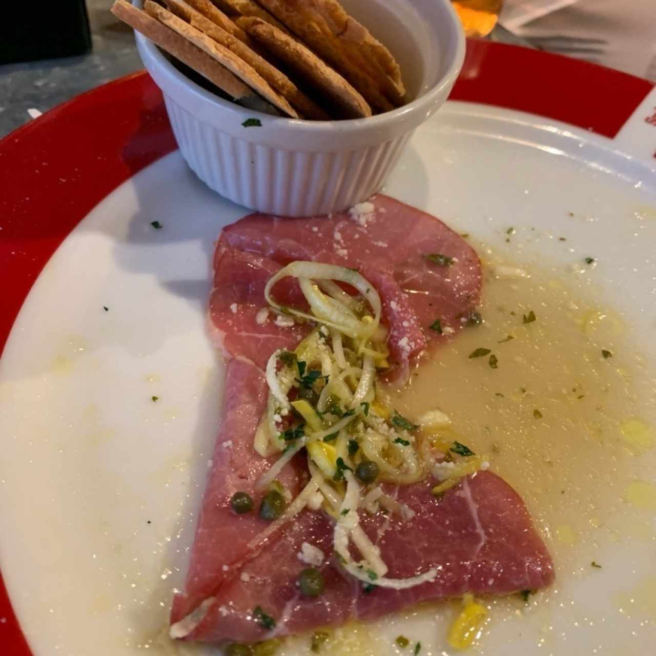 carpaccio de lomito 