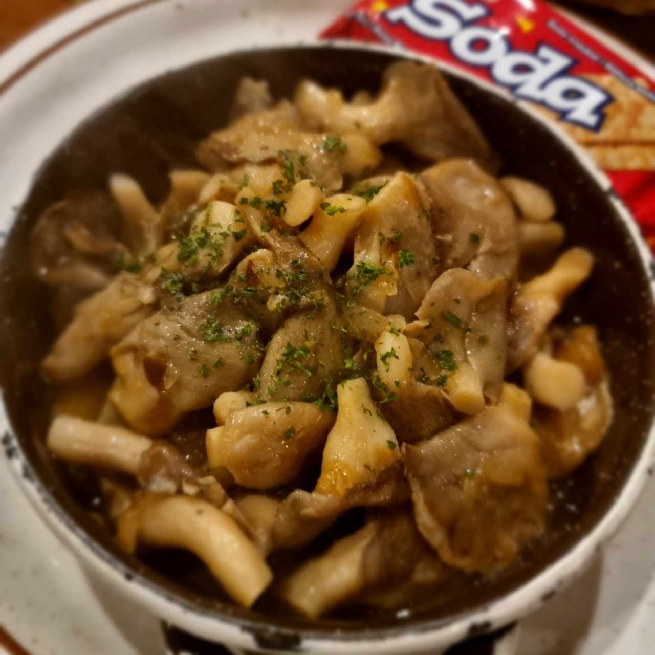 champiñones a la mantequilla