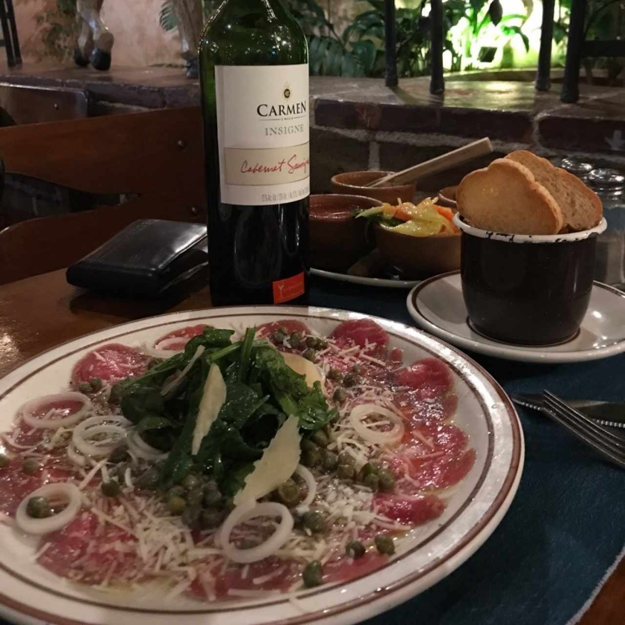 Entradas - Carpaccio de res