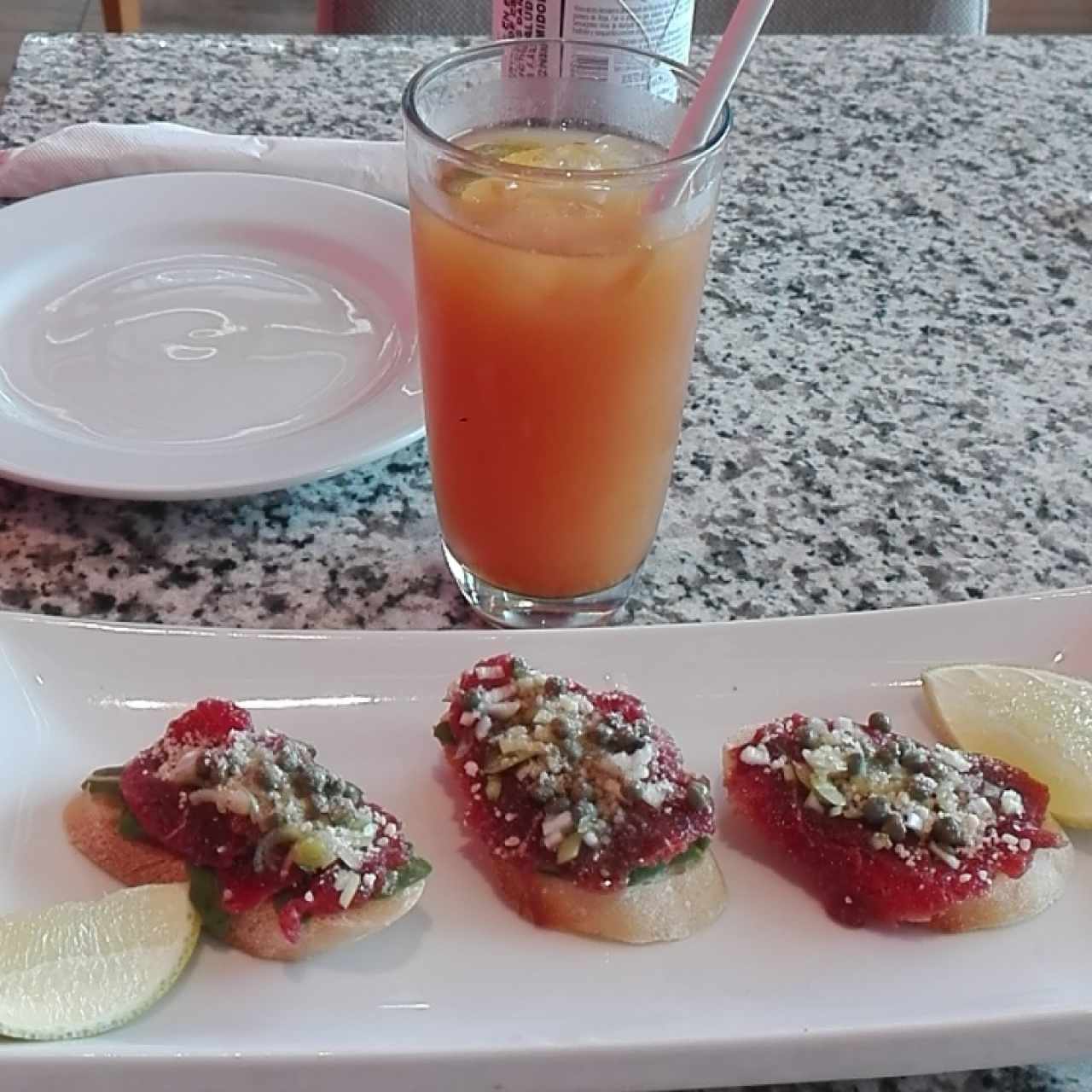 brochetas de carpaccio