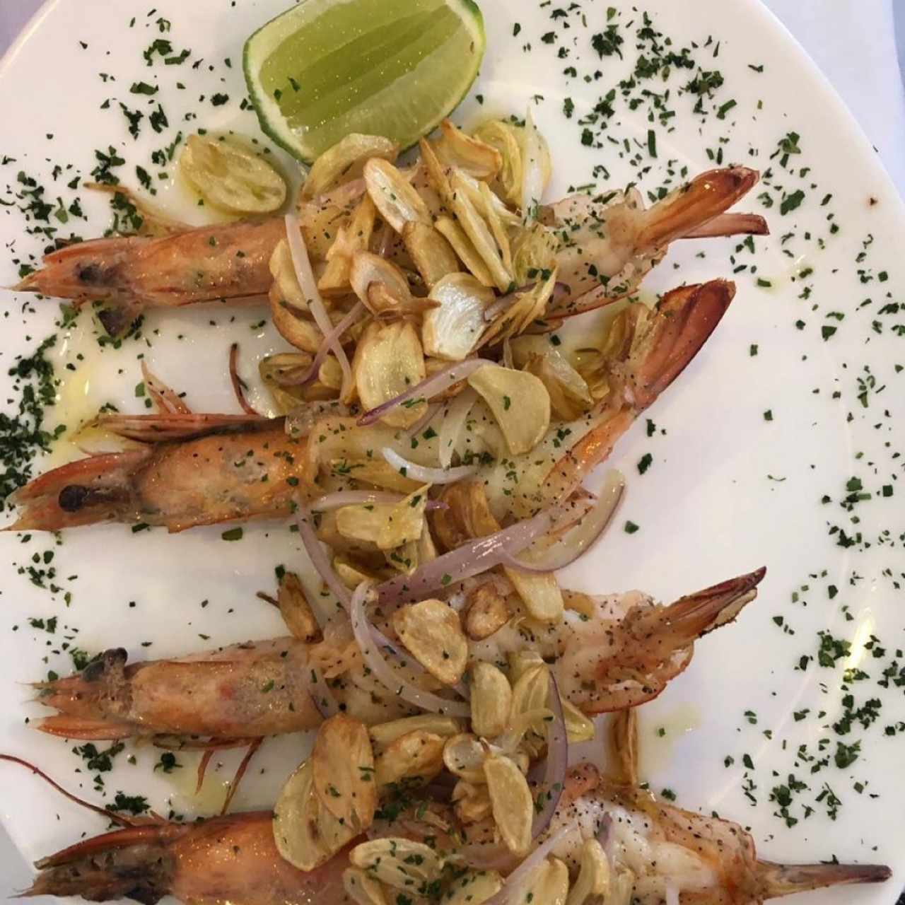 Camarones Jumbo al Ajillo 