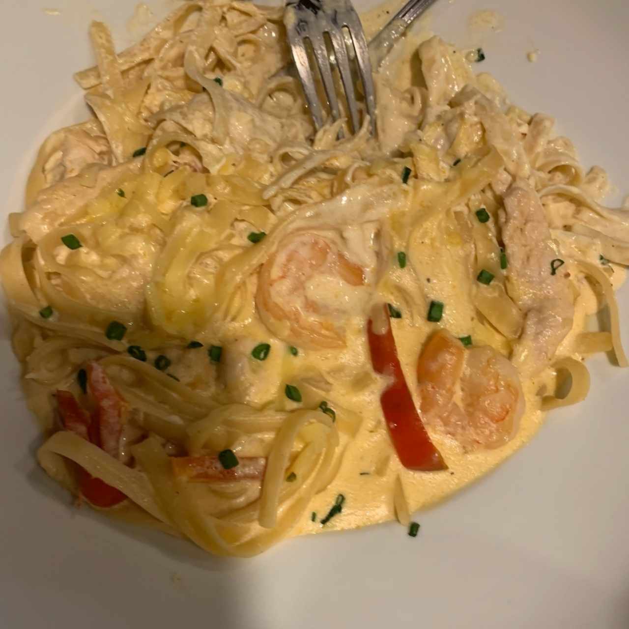 Cajún Shrimp and Chicken Pasta