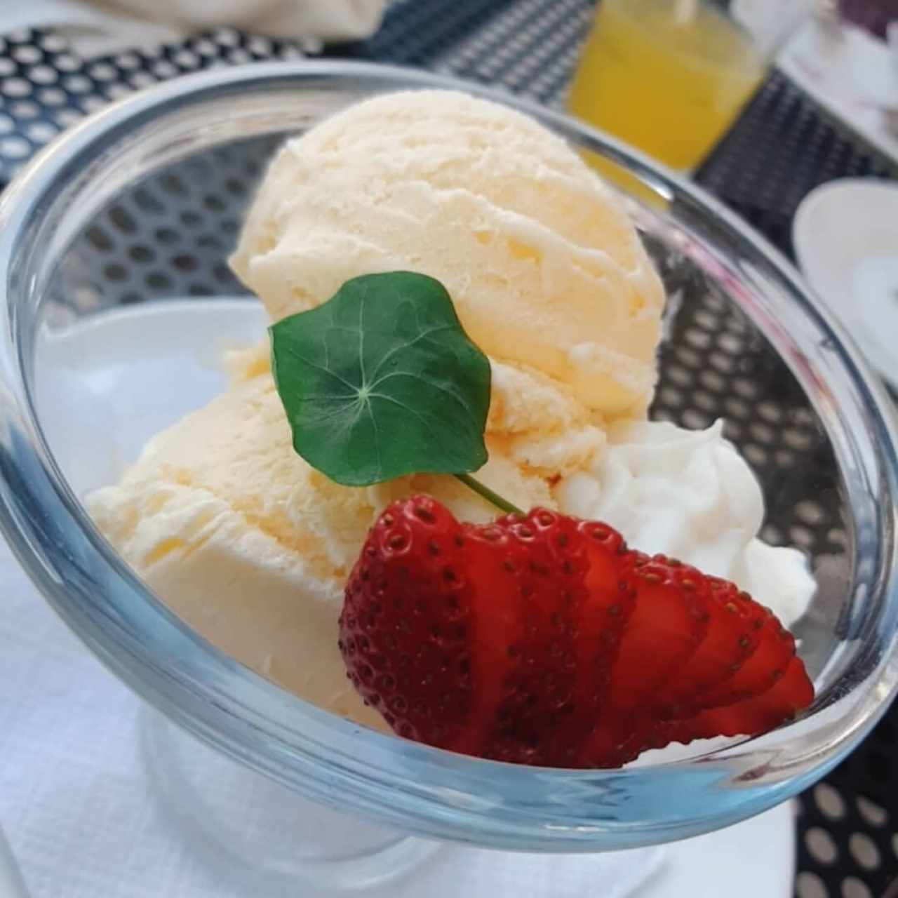 helado de vainilla