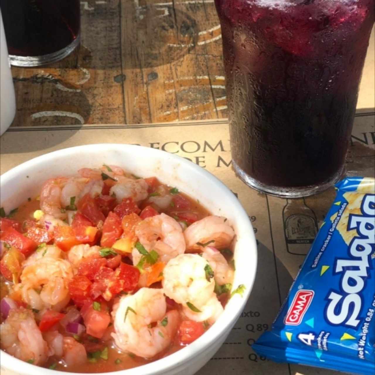 Ceviche de camarón