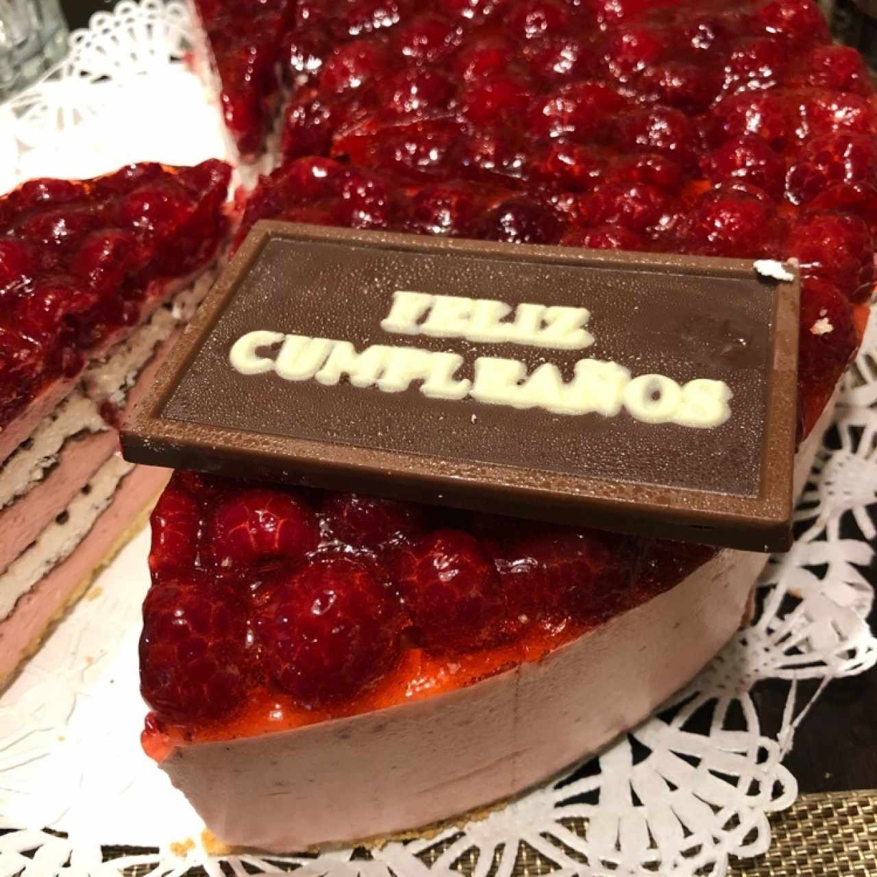 pastel de berrys