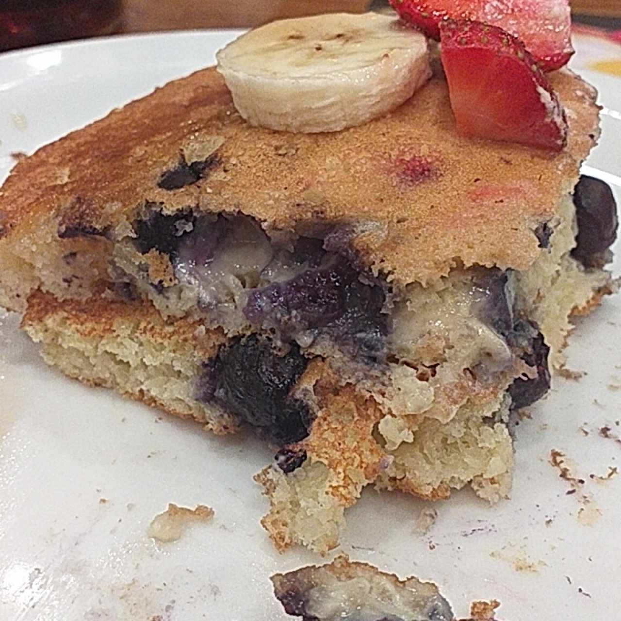 Double Berry Banana Pancake Breakfast