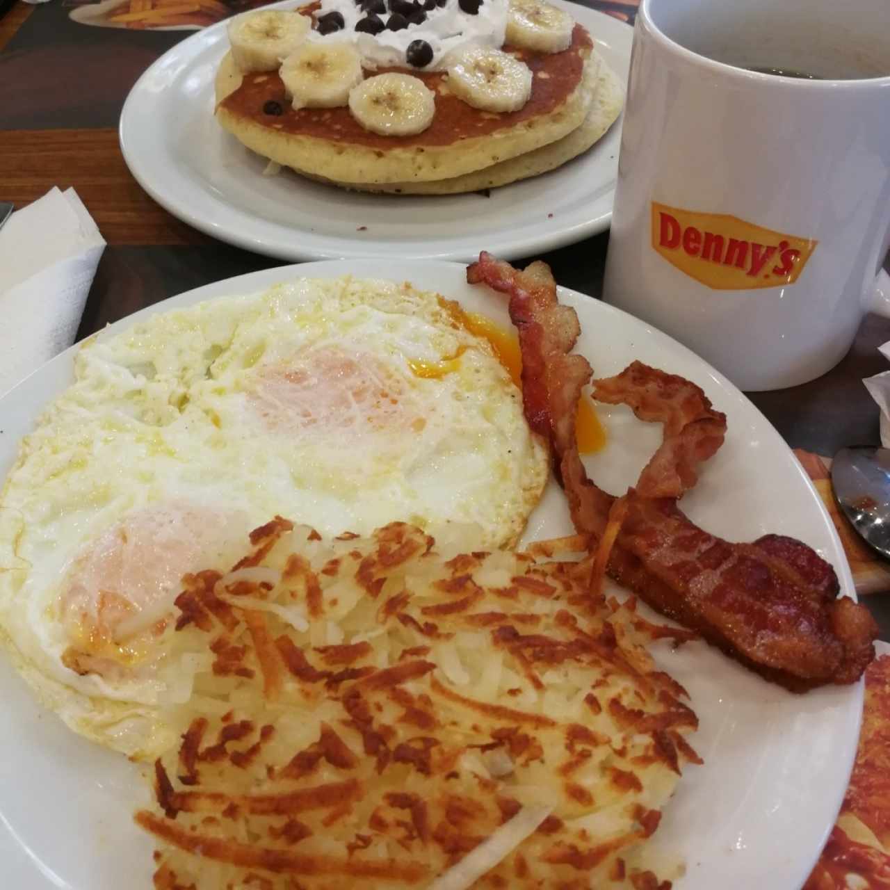 Double Berry Banana Pancake Breakfast