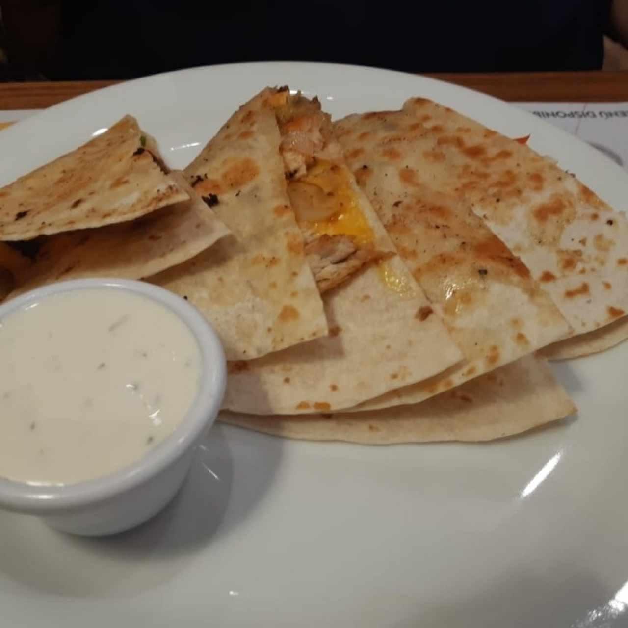 Grilled Chicken & Sausage Quesadilla