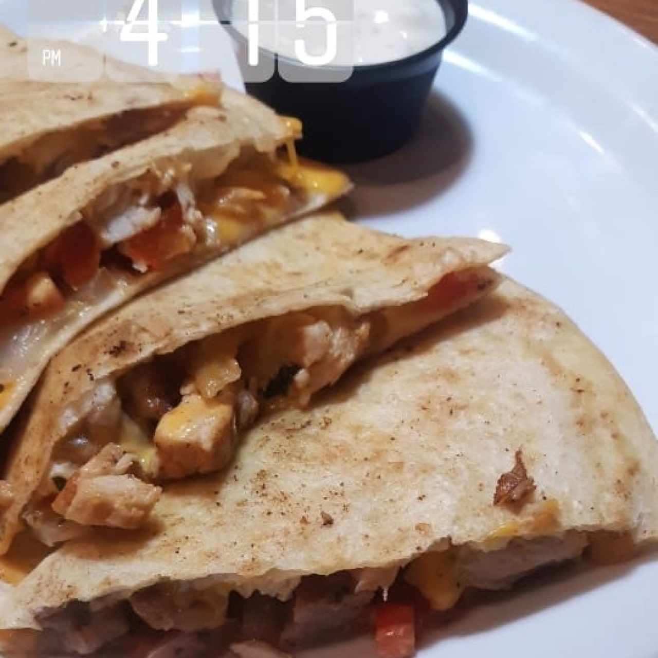 Grilled Chicken & Sausage Quesadilla