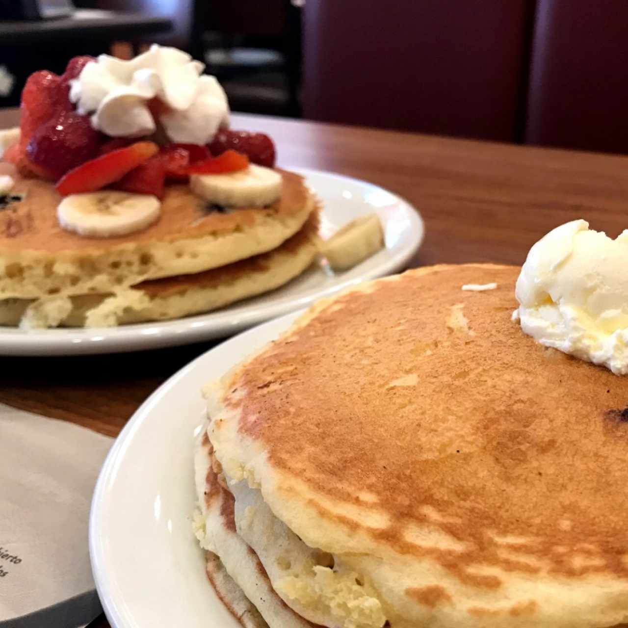 Double Berry Banana Pancake Breakfast