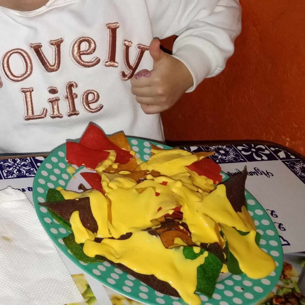 Nachos con queso