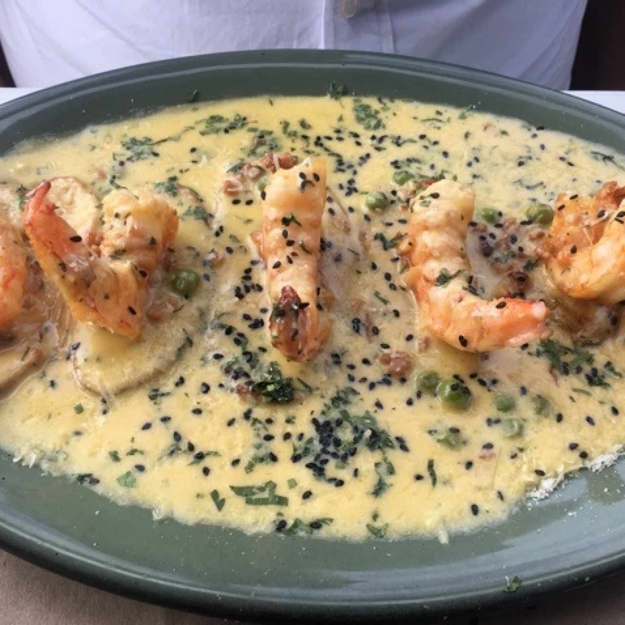 Camarones jugozos al sartén