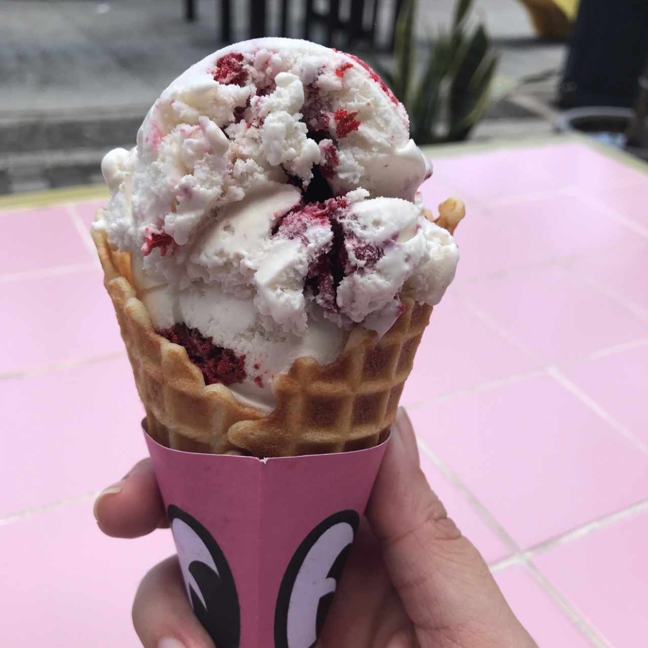 cono pequeño red velvet