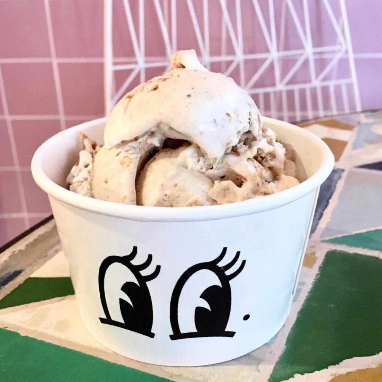 helado de banano y mantequilla de mani 
