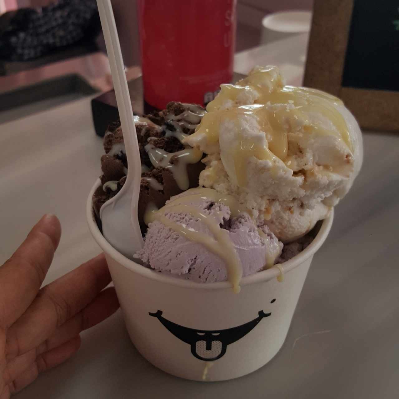 flor de lavanda, choco brownie y coco cocada